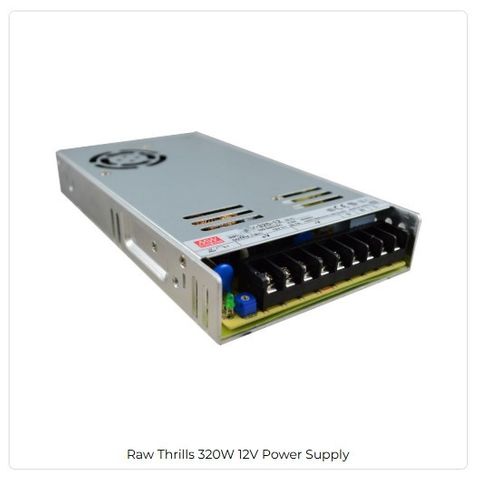 Power Supply, Raw Thrills 320W, 12V 26.7A