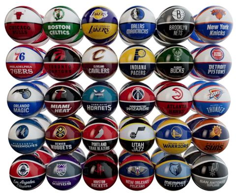 Smash n Win 4" NBA Ball Team Mixed Case (60)