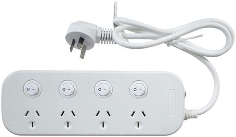4 Way Switched PowerBoard With Surge/O-Load