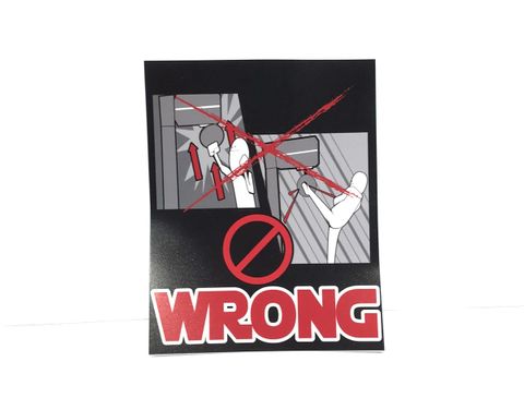 The King Wrong Way To Punch Decal