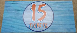 Big Bass Wheel PRO Ticket Square Decal - 15 BLUE