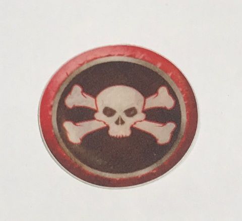 ICEGame Treasure Quest Decal - Wheel Hub - Skull