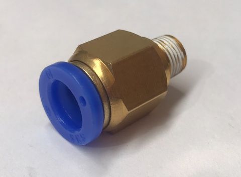Pneumatic Air Fitting 10mm Hose / 1/8" Brass - Quick Connect