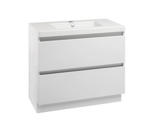 VALENCIA 2DRW FLOOR STNDG VANITY 900 WHITE