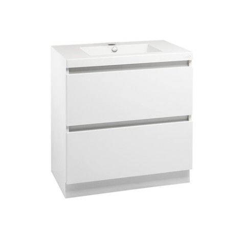 VALENCIA FLOOR STNDG VANITY 2DRW 750 WHITE