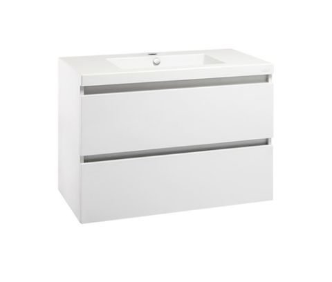 VALENCIA WALL HUNG 2DRW VANITY 900 WHITE