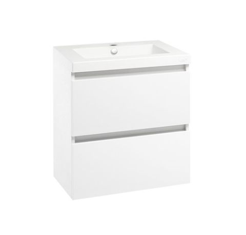 VALENCIA WALL HUNG VANITY 2DRW 600 WHITE