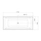 CAROMA MAXTON 1800 BATH 4TF WHITE