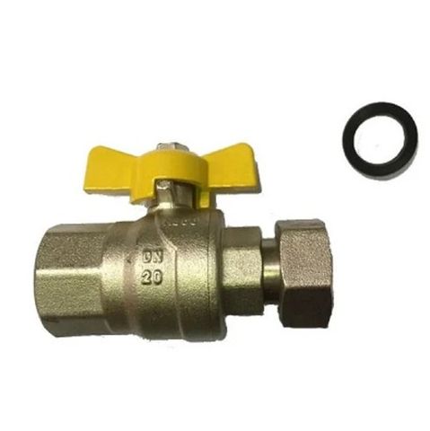 GAS SWIVEL BALL VALVE 20MM FEMALE