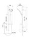 AIO AURAJET RAIL SHOWER (WHITE)