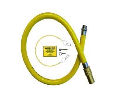 VECTIS GAS COOKER HOSE (BRASS ELBOW) 15MMX1250MM S/S