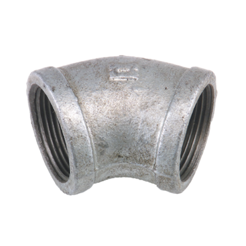 GALV ELBOW 50MMX45 DEG