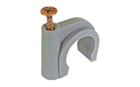 METAL SCREW PIPE CLIP 22MM