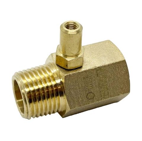 BRASS GAS TEST PORT 15MM