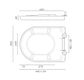 UNIVERSAL STRAIGHT SIDED SOFT CLOSE TOILET SEAT