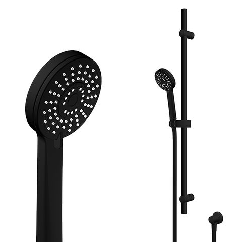 SPLASH SLIDE SHOWER 3FCT CW ELBOW BLK