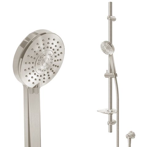 SPLASH SLIDE SHOWER 3FCT CW ELBOW BR.NKL