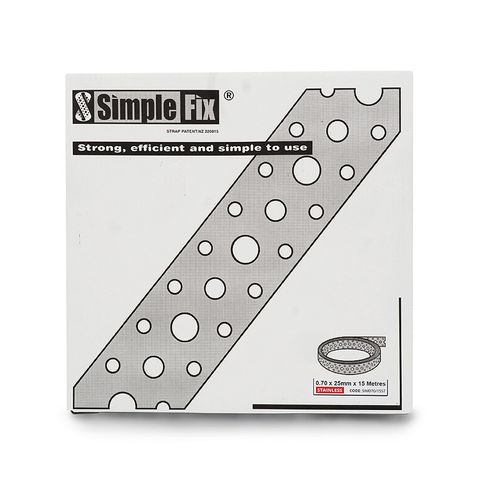 SIMPLEFIX SS 304 STRAPPING 0.70X25MMX15M