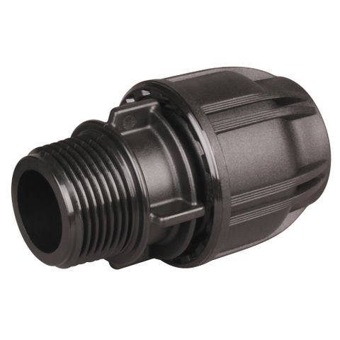 HANSEN MDPE 20MM X 1/2" MALE THREADED COUPLER