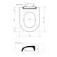 CAROMA LIANO TOILET SEAT SC QR BL FIXING