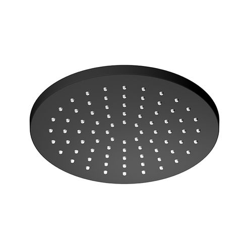 SPLASH 200MM ROUND SHOWERHEAD BLACK