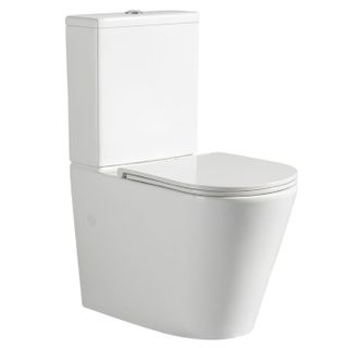 TRONO BTW RIMLESS TOILET SUITE C/W THIN S/C SEAT