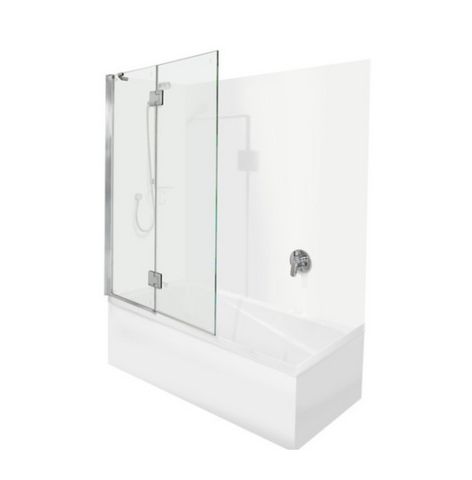 1670MM DUO 8MM SPLIT SHOWER BATH COMBO