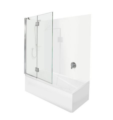 1520MM DUO 8MM SPLIT SHOWER BATH COMBO