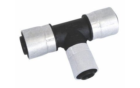 BUTE PEX REDUCING TEE 25MMX25MMX20MM