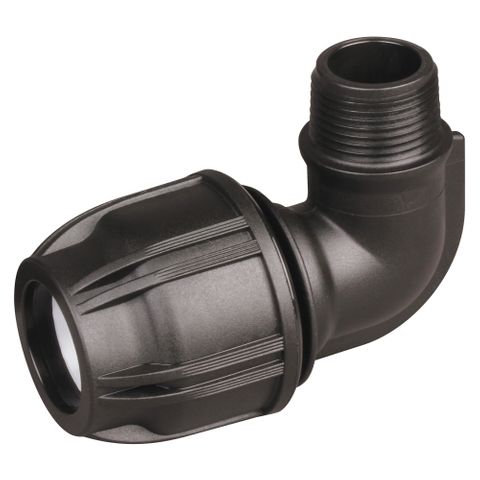 HANSEN MDPE 25MM X 25mm MALE THREADED ELBOW