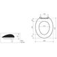 CARAVELLE CARE SINGLE FLAP TOILET SEAT
