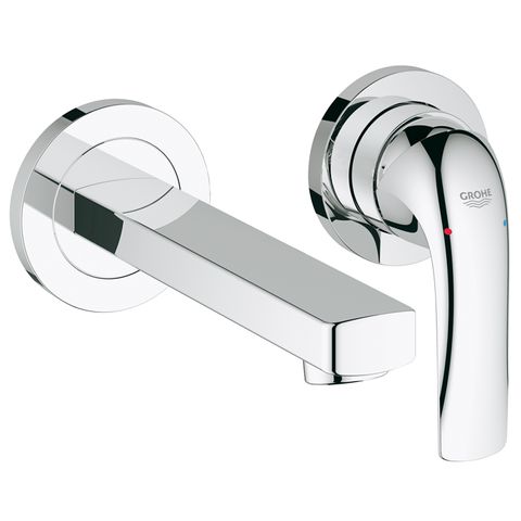 GROHE BAUCURVE WALL MOUNT BASIN MIXER CHROME