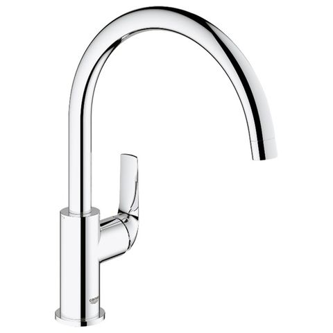 GROHE BAUCURVE KITCHEN MIXER SWIVEL SPOUT CHROME