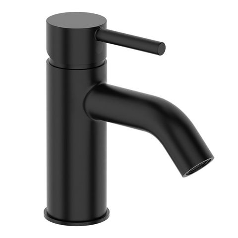 UNO BASIN MIXER CURVED SPOUT BLK