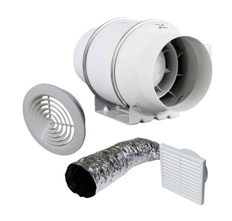 WEISS ER SHOWER INLINE EXTRACTOR VENT KIT 150MM