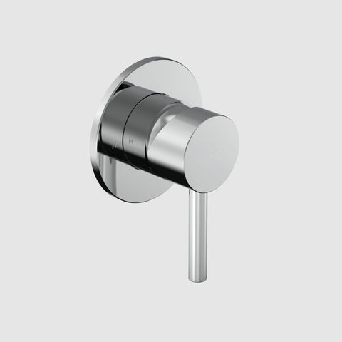 TUBE SHOWER MIXER 110MM FACEPLATE CP