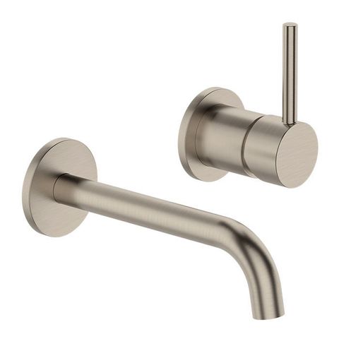 UNO WALL BASIN MIXER BRUSHED NICKEL