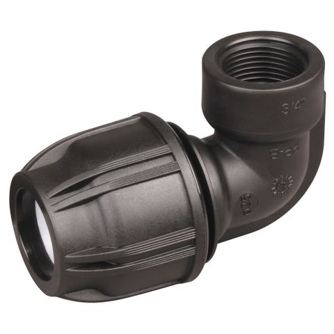 HANSEN MDPE 20MM X 1/2" FEMALE THREADED ELBOW
