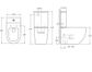ZENTO RIMLESS BTW TOILET SUITE