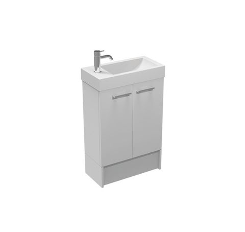 MIA 500 FLOOR VANITY WHITE GLOSS