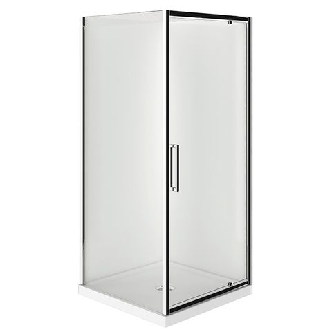 VERONA SHOWER SQ 900MM 2S CP CTR WASTE F/W