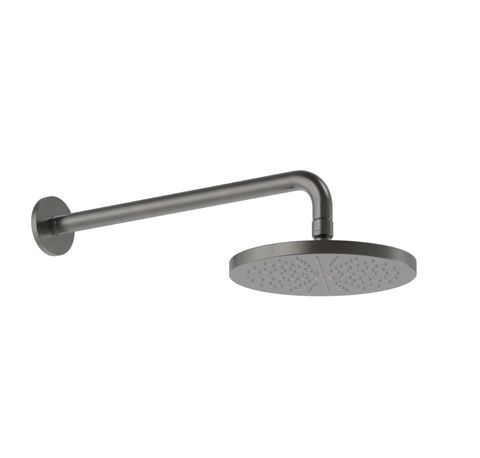 BUDDY 200MM WALL MOUNT RAINHEAD AGED IRON