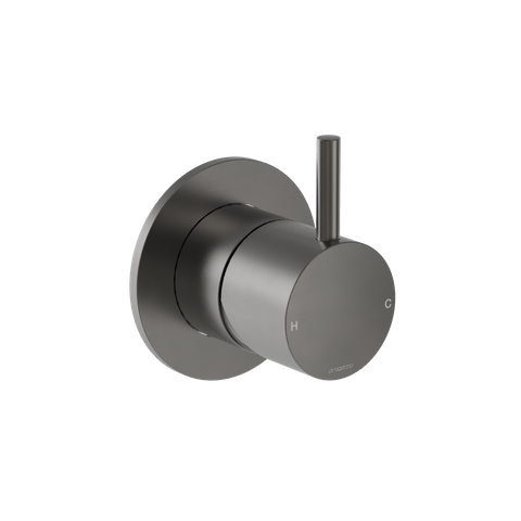 BUDDY ROUND SHOWER MIXER AGED IRON