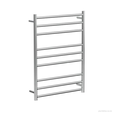 TONDO 9 BAR HEATED LADDER 90X65 CHROME