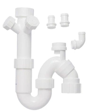 AQUALINE S&P VENTED DOUBLE DISHWASHER 40MM TRAP