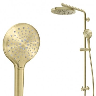 SPLASH PLUS COLUMN SHW SYS 1 C/W 3 FCT BRUSHED BRASS