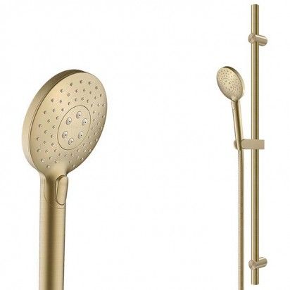 SPLASH PLUS SLIDE SHOWER 3FCT BRUSHED BRASS