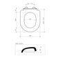 URBANE COMPACT TOILET SEAT SOFT CLOSE QR BF