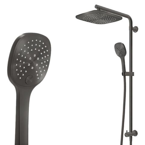 ION COLUMN SHOWER 3FCT GUN METAL