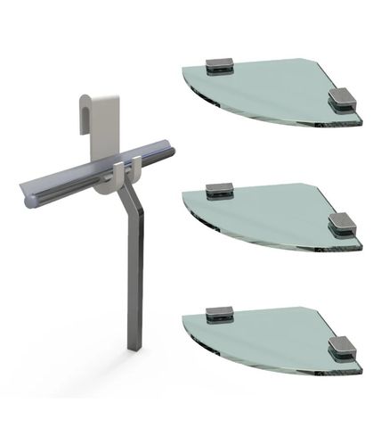 3 X GLASS SHELVES & SQUEEGEE KIT